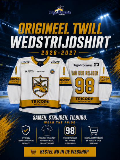 Wedstrijdshirt Tilburg Trappers – Twill (seizoen 26/27)